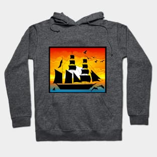 Sailing at sunset Hoodie